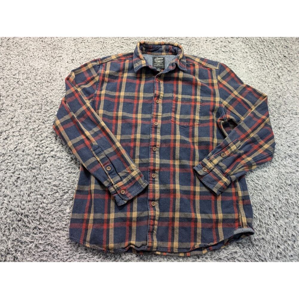 Grayers Plaid Button-Down Shirt - Navy, Red, Mustard